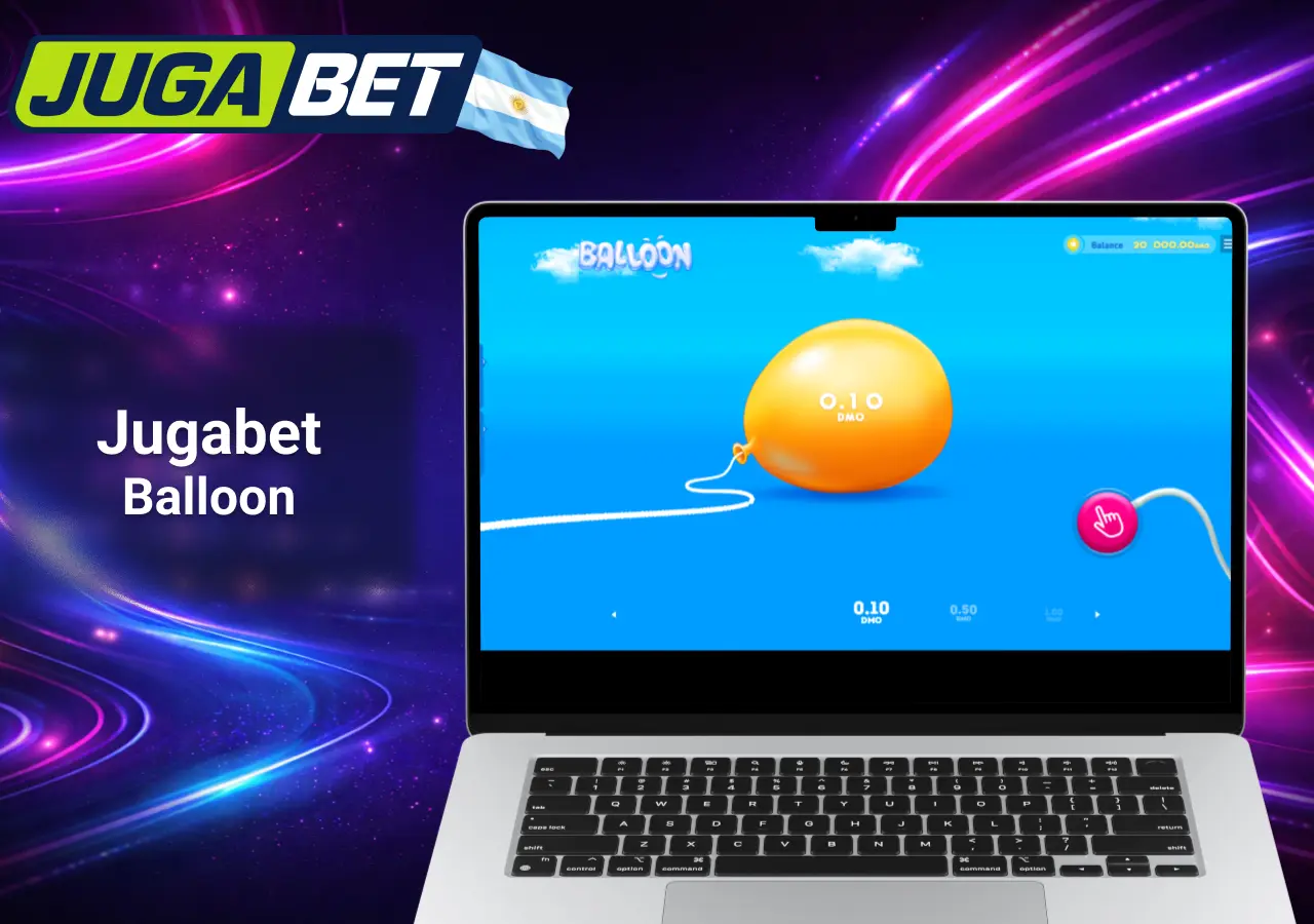 Jugabet Argentina juego Balloon online en el casino oficial con interfaz en computadora